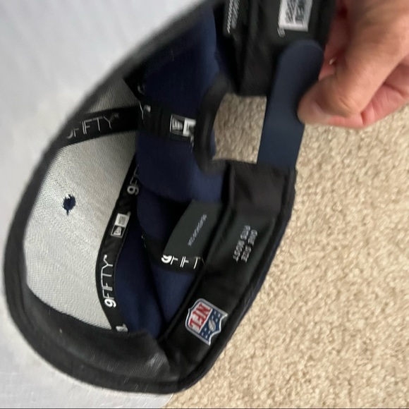 New Era Denver Broncos 59FIFTY Adjustable Navy Hat Embroidered Bronco - Picture 7 of 8